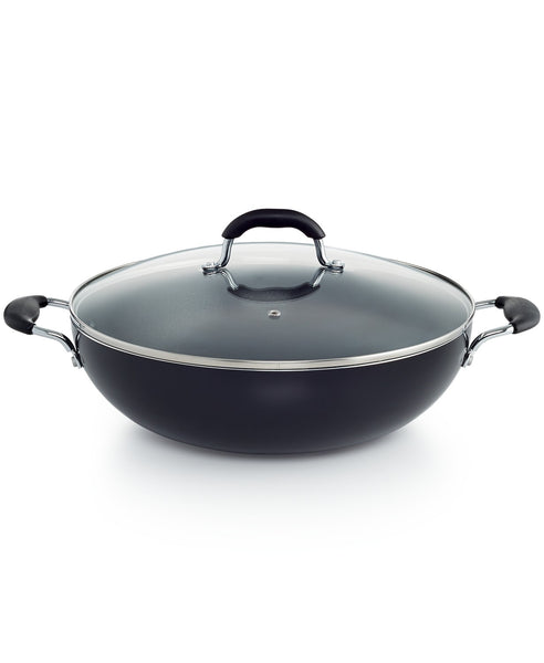 Tools of the Trade 7.5-Quart Covered Wok or 8", 9" & 11" Fry Pan Set