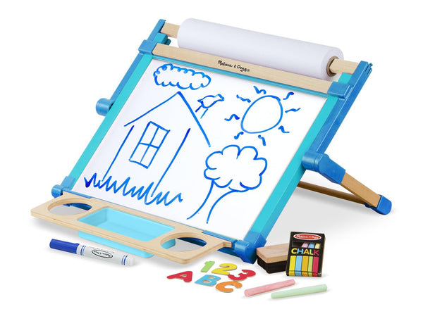 Melissa & Doug Double-Sided Magnetic Tabletop Easel