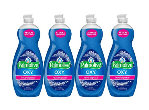 Pack of 4 Palmolive Ultra Dish Liquid, Oxy Power Degreaser
