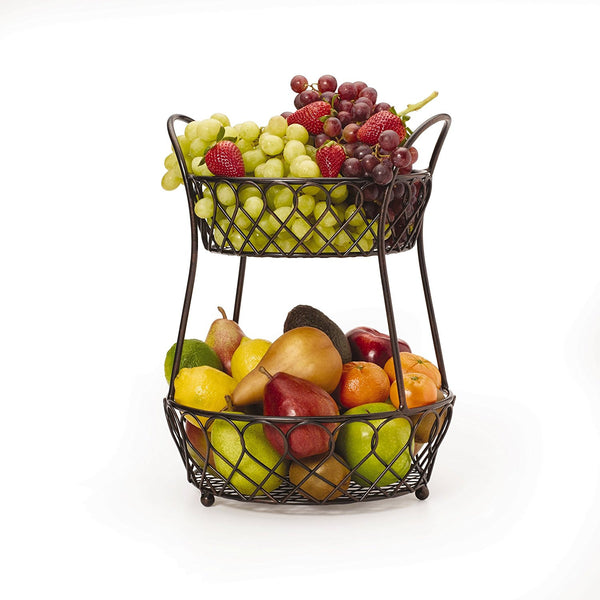 Mikasa Loop And Lattice 2-Tier Metal Basket