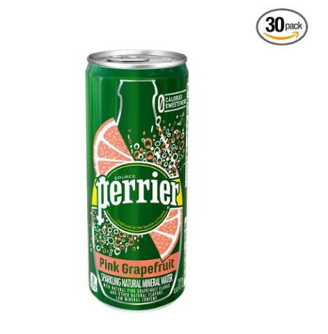Pack of 30 Perrier Sparkling, Pink Grapefruit
