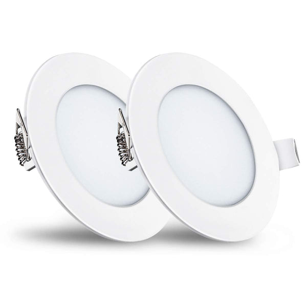 Paquete de 2 luces de techo LED ultrafinas regulables