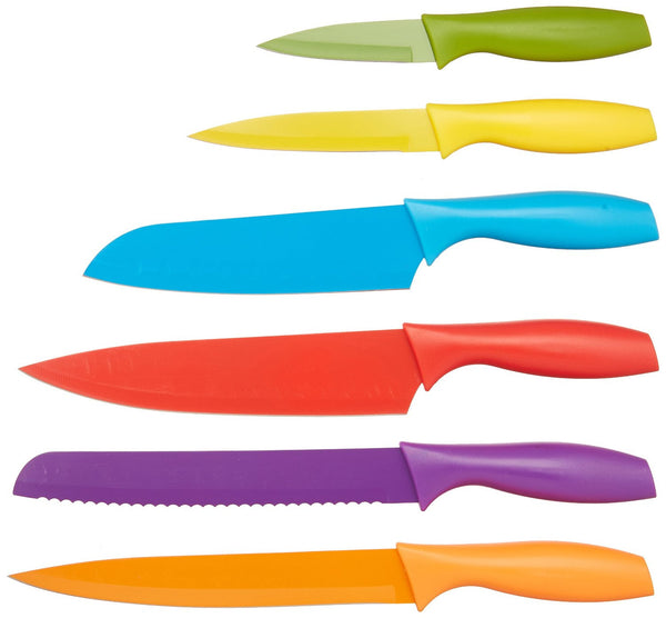 12-Piece Colored Knife Set