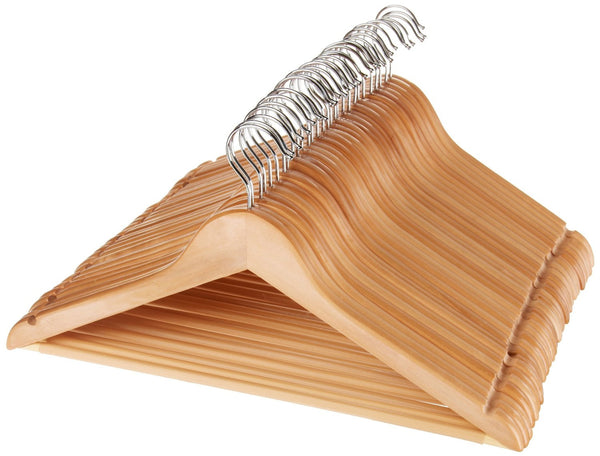 Pack de 30 perchas para trajes de madera