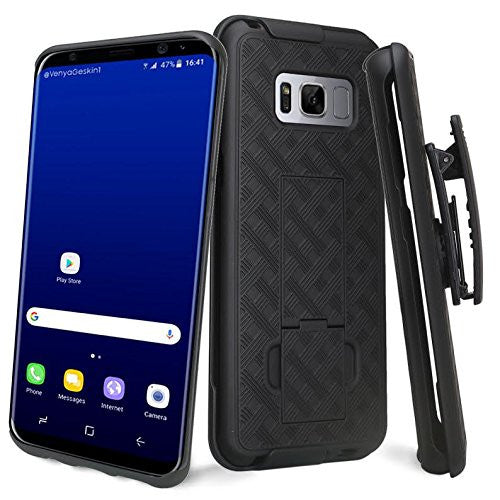 Galaxy S8 Plus swivel belt clip holster and case combo