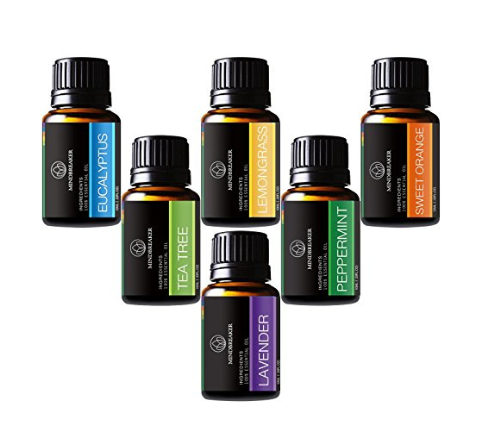 Juego de aceites esenciales de aromaterapia orgánicos - 6 botellas