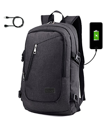 Backpack with USB port for charging