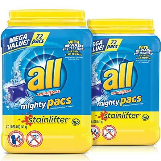 Detergente para ropa Mighty Pacs de 144 unidades