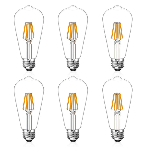 Paquete de 6 bombillas LED Edison