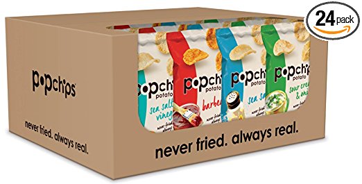 24 Popchips Potato Chips, Variety Pack