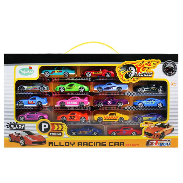 Pack Of 16 Die Cast Car Set