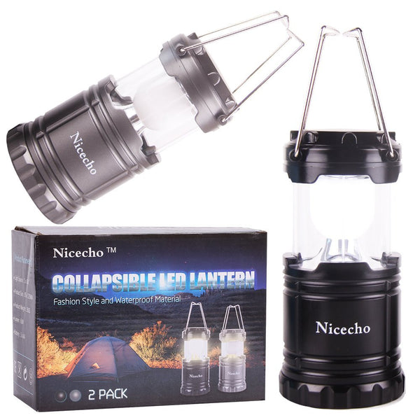 Pack of 2 Collapsible LED Camping Lanterns