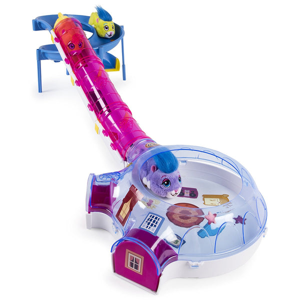 Juego de casa para hámster con tobogán y túnel