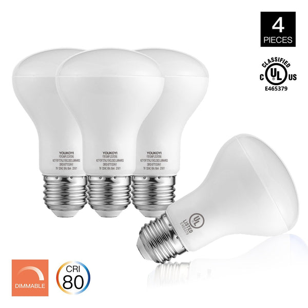 Pack of 4 LED dimmable bulbs