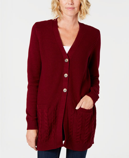 Long sleeve knit cardigan