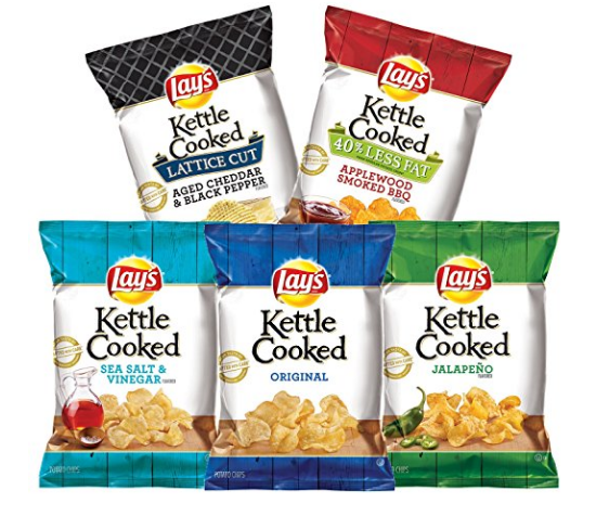 Pack of 30 Lay's Kettle Chips Variety Pack