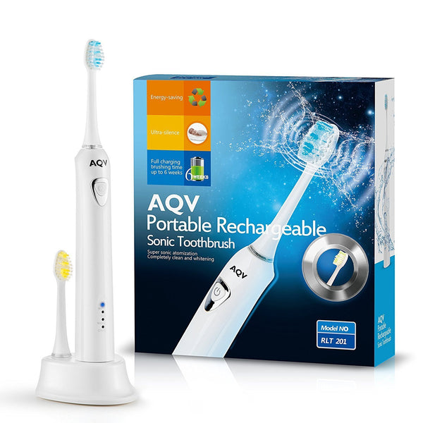 Sonic electric toothbrush with extra heads