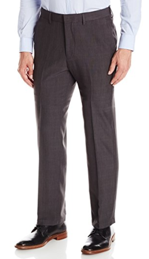 Haggar men's straight fit pants - charcoal