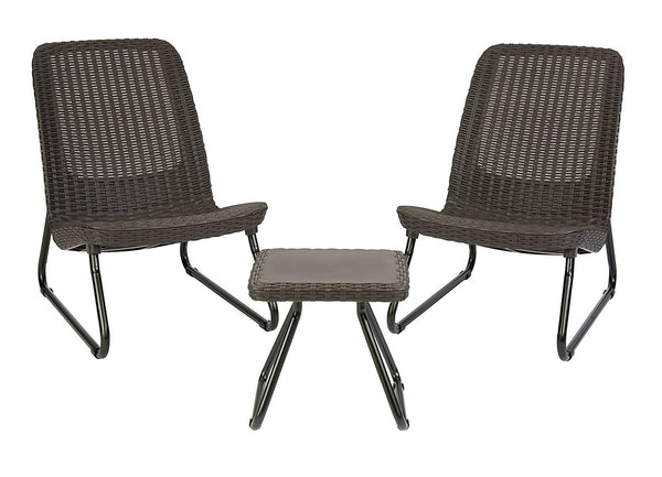 3 piece all weather outdoor patio set