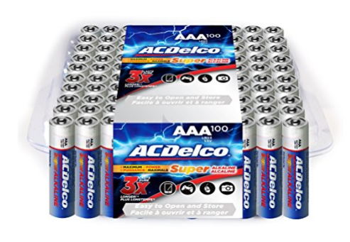 100 ACDelco Super Alkaline AAA Batteries