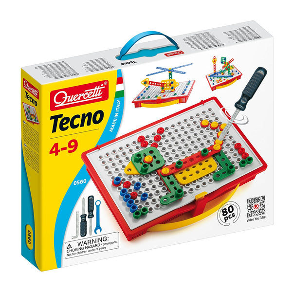 Quercetti Tecno - 80 Piece Building Set