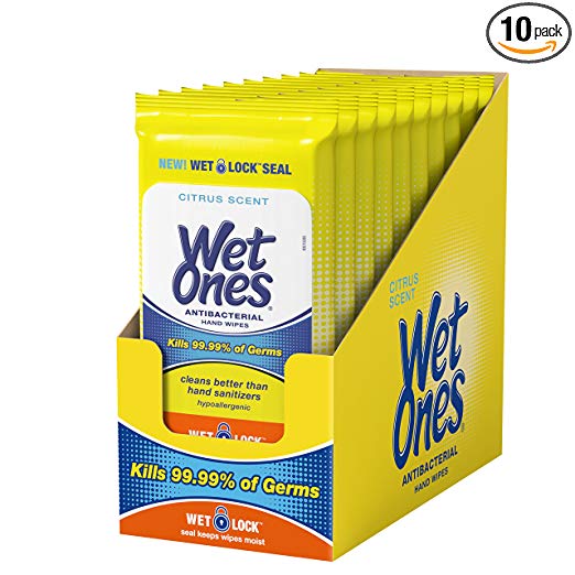 600 Wet Ones Antibacterial Hand Wipes