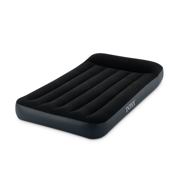 Intex twin airbed with built-in pillow and electric pump