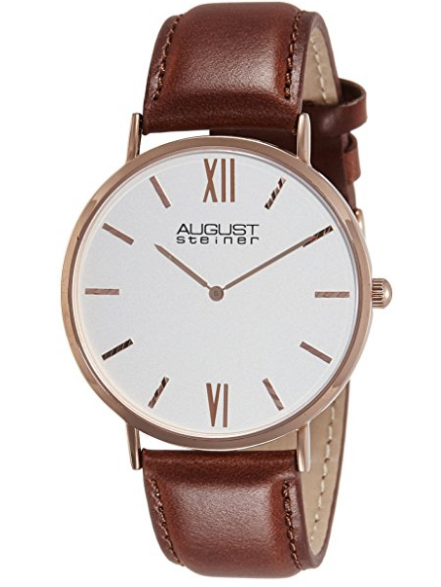 August Steiner Rose Gold-Tone Watch