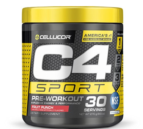 Cellucor C4 Sport Pre Workout Powder, ponche de frutas, 30 porciones