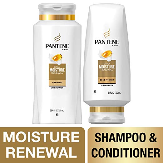 2 Bottles Of Pantene Pro-V Moisture Renewal Shampoo & Conditioner