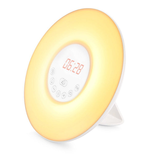 Wake Up Light Sunrise Alarm Clock with 6 Changing Colors