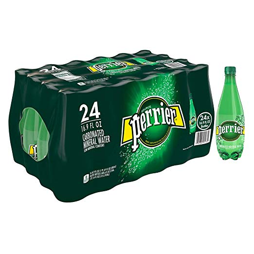 24 Bottles Of Perrier Carbonated Mineral Water