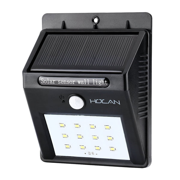 12 LED solar motion sensor light