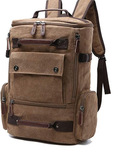 Canvas Backpack, Vintage Canvas School Backpack