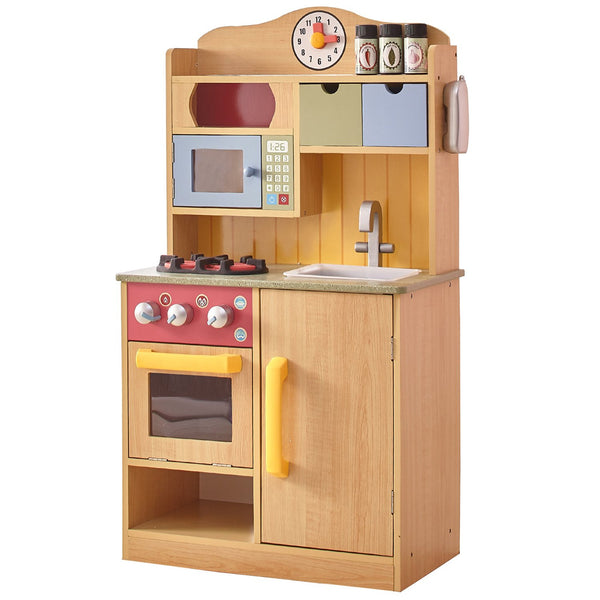 Little Chef Wooden Toy Play Kitchen with Accessories