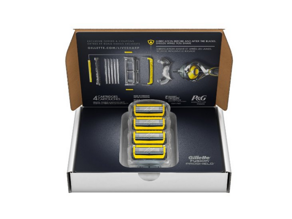 Gillette Fusion Proshield Razor Blades Refill, 4 count