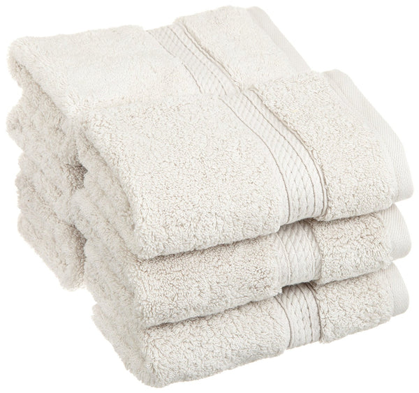 Juego de toallas faciales 100% algodón de 6 piezas.