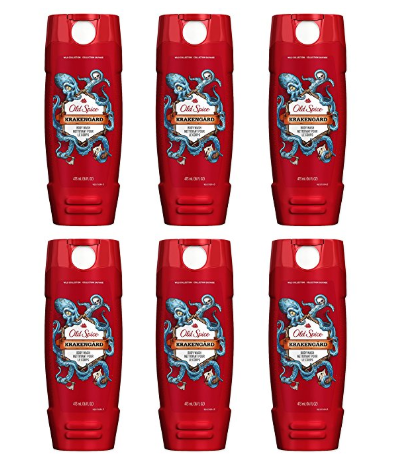 6 Old Spice Wild Collection Body Wash, Krakengard Deodorant Sticks