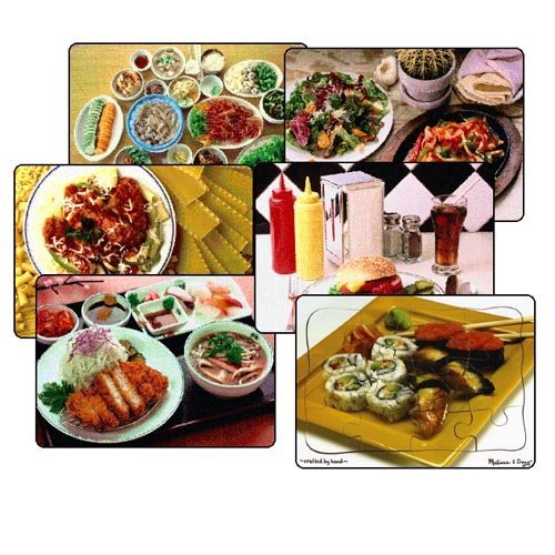 6 rompecabezas de comida multiétnica de Melissa &amp; Doug
