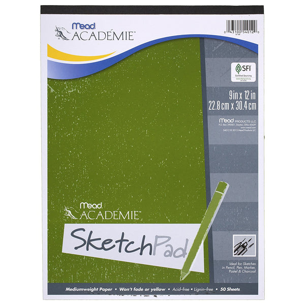 Mead Académie Sketch Pad, 50 Sheets