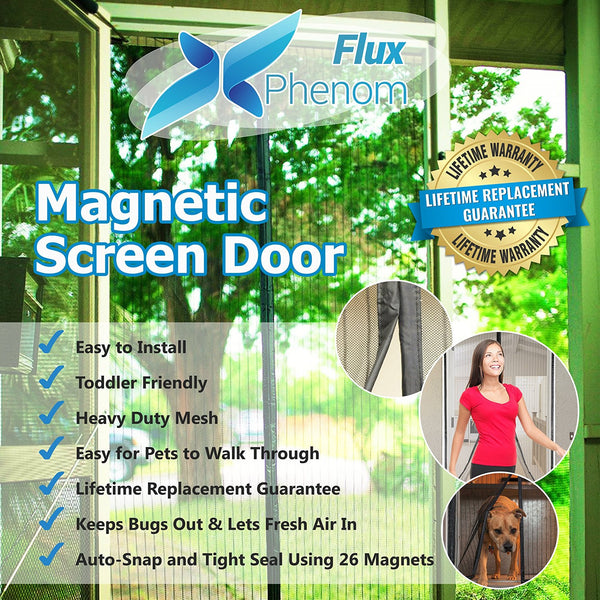 Magnetic screen door