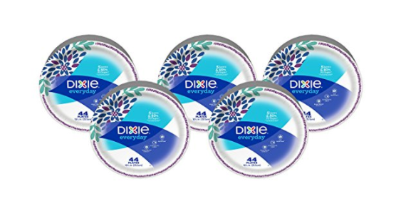 Paquete de 220 platos de papel Dixie.