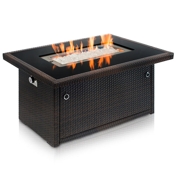 Mesa para fogatas de gas propano para exteriores