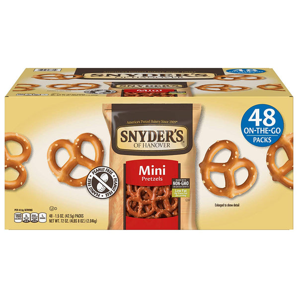 48 Bags Of Snyder's of Hanover Mini Pretzels (OU-D)
