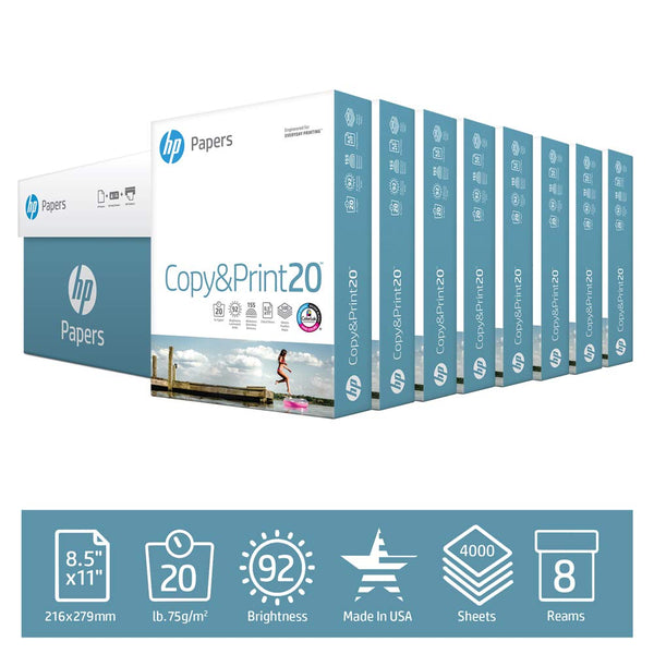 4000 hojas de papel para copia e impresión HP