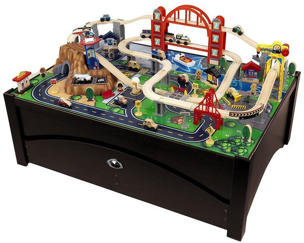 Mesa y juego de tren Metropolis