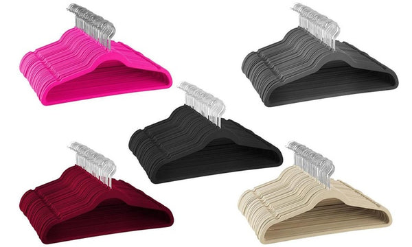 Space Saving Suit Hangers with Swivel Hook (25-, 50-, or 100-Pack)