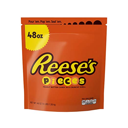Caramelos de mantequilla de maní Reese's Pieces de 48 onzas