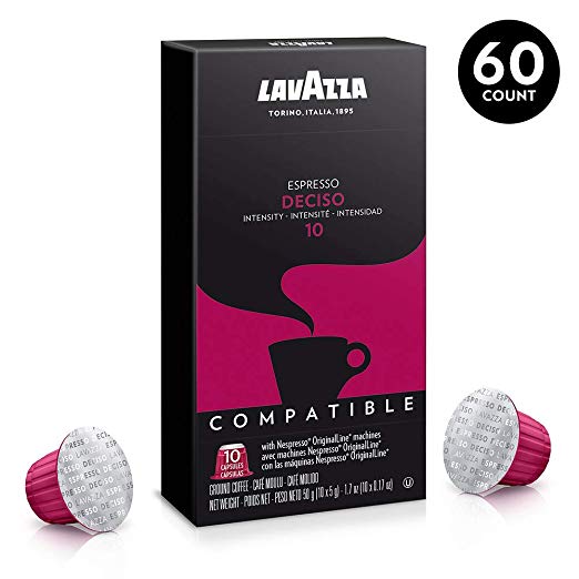 60-Count Lavazza Nespresso Compatible Capsules (Various)