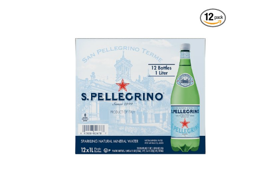 Pack of 12 San Pellegrino Sparkling Natural Mineral Water